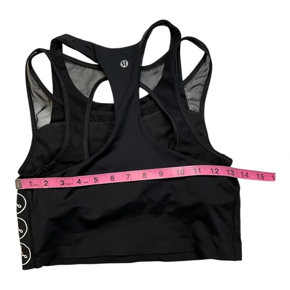 Lululemon Break Free Tank *Nulux Medium Support For B/C‎ Cup Black 6
